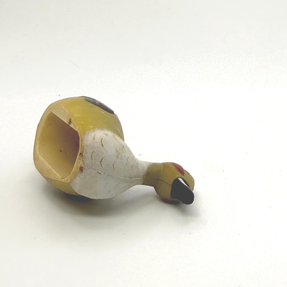 Unbranded Duck Figurine Small Yellow Hand Painted Vintage Good Folk Art Decor - Picture 8 of 13